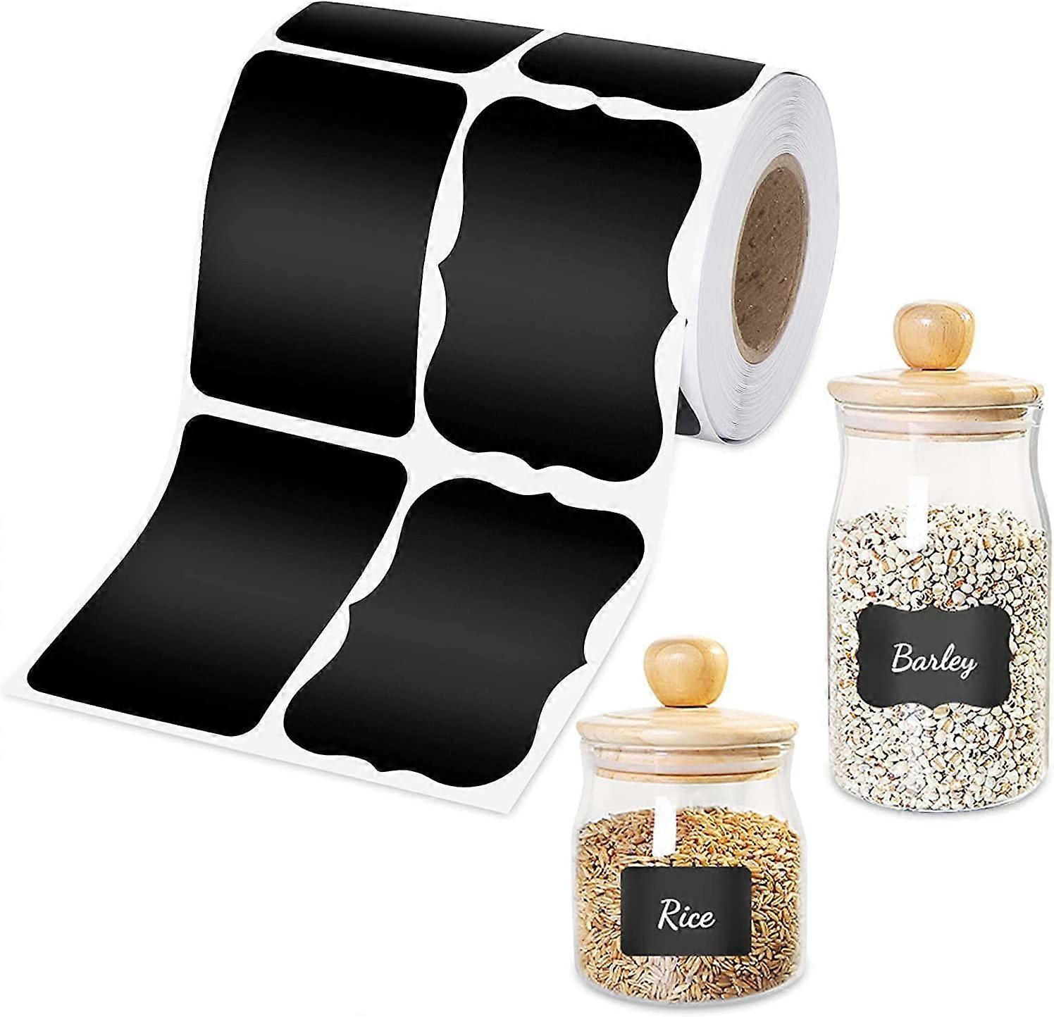 Decorative Stickers for Home & Kitchen Organization, Repositionable Chalkboard Labels with Durable Adhesive, Waterproof and Reusable, Perfect for DIY