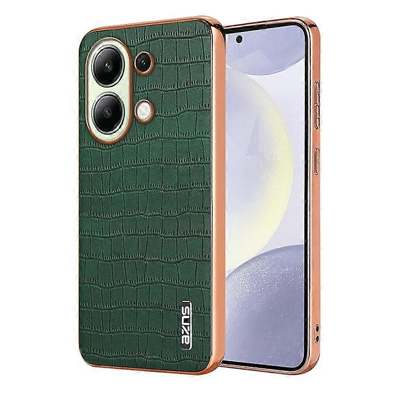 AZNS Electroplated Frame Crocodile Texture Full Coverage Phone Case