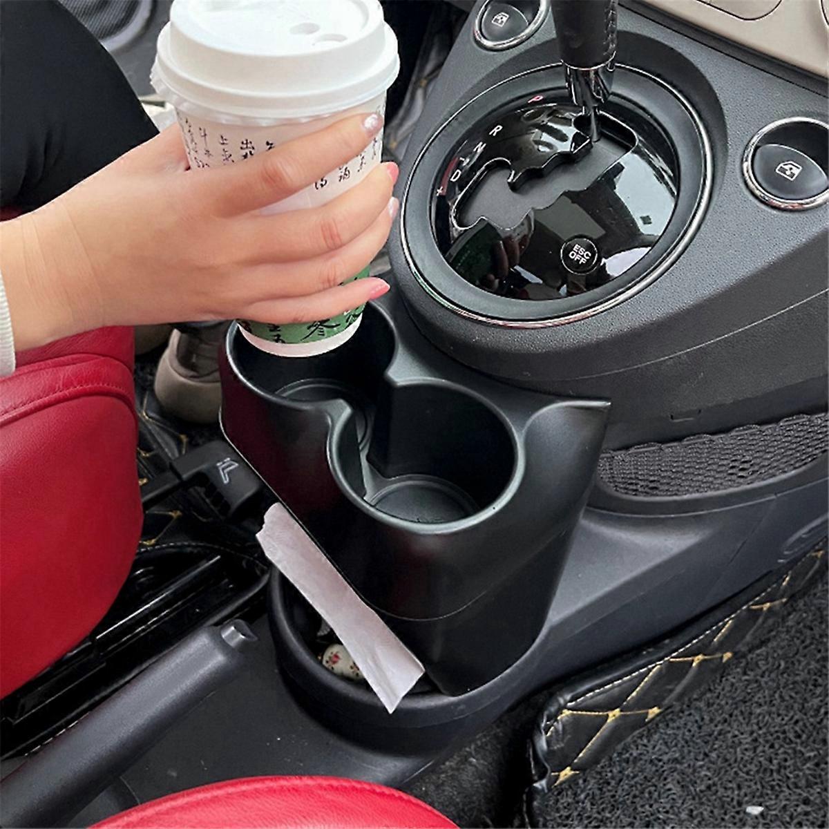 Til Fiat 500 2007-2015 ABS Sort bil Centralstyring Vandkopholder