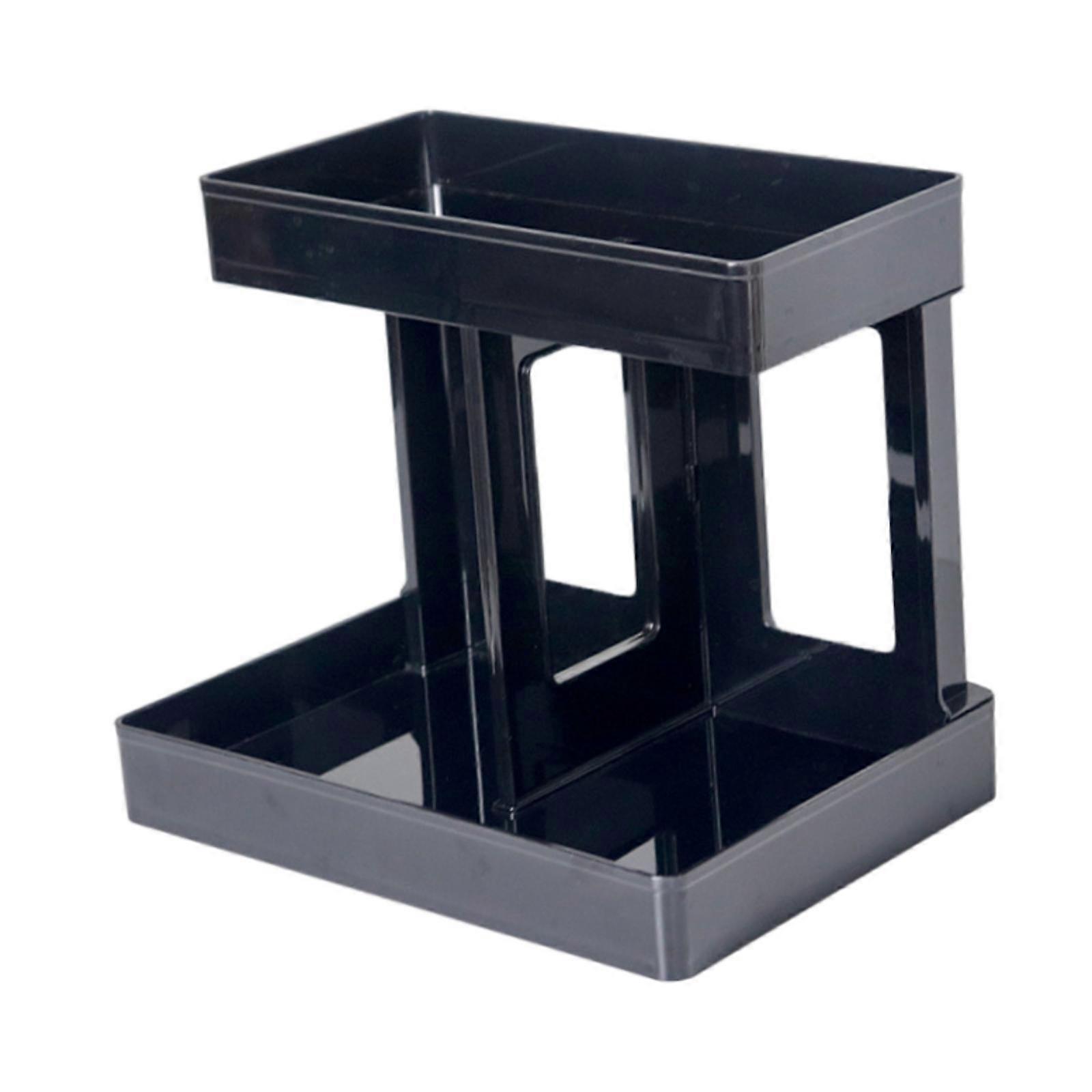 Double Layer Desktop Organizer Display Stand Makeup Stand Stable Decorative