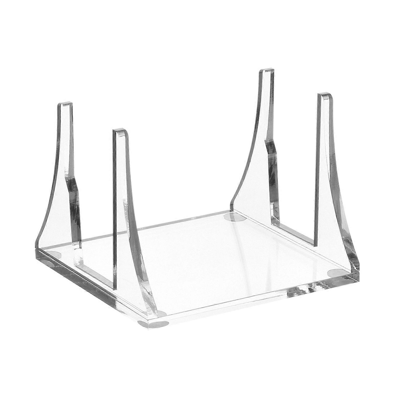 Vertikale Ständerhalterung für Mac-Mini M1 Host Acryl Desktop TV Box Router Ständer Transparent Klar Compact Halter