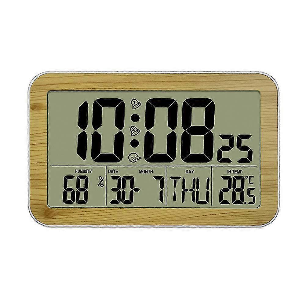 Wireless Digital Alarm Clock with Weather Station for Kitchen & Bedside