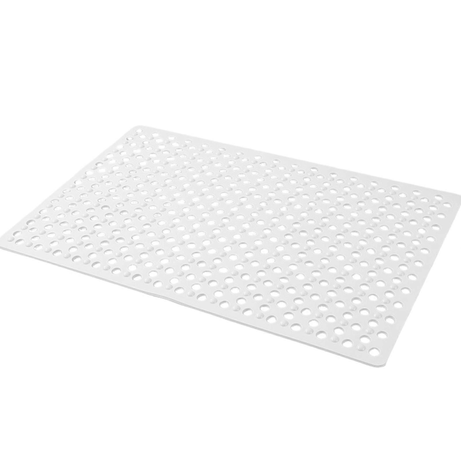 Weiche Bodenmatte Komfortable Fußstütze Pad Badepad zur Rutschsicherung und wasserfest weiß M