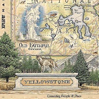 Rompecabezas de cartón del mapa del Parque Nacional de Yellowstone - 1000 piezas