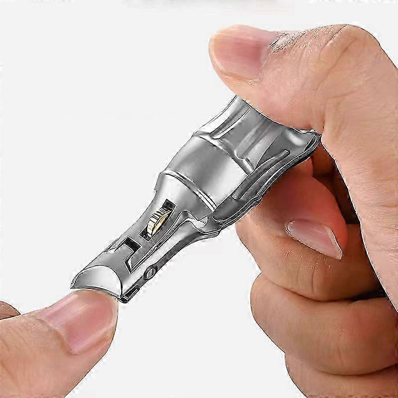 高齢者のための飛沫防止爪切り、ステンレス鋼の広い開口部の角度付きデザイン