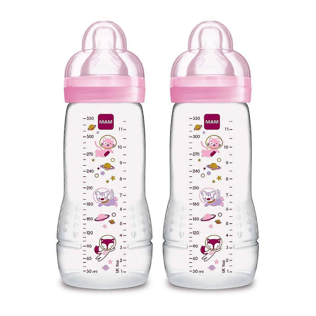 Mam 11 Fl Oz Easy Active Baby Bottle, Girl - 2pk
