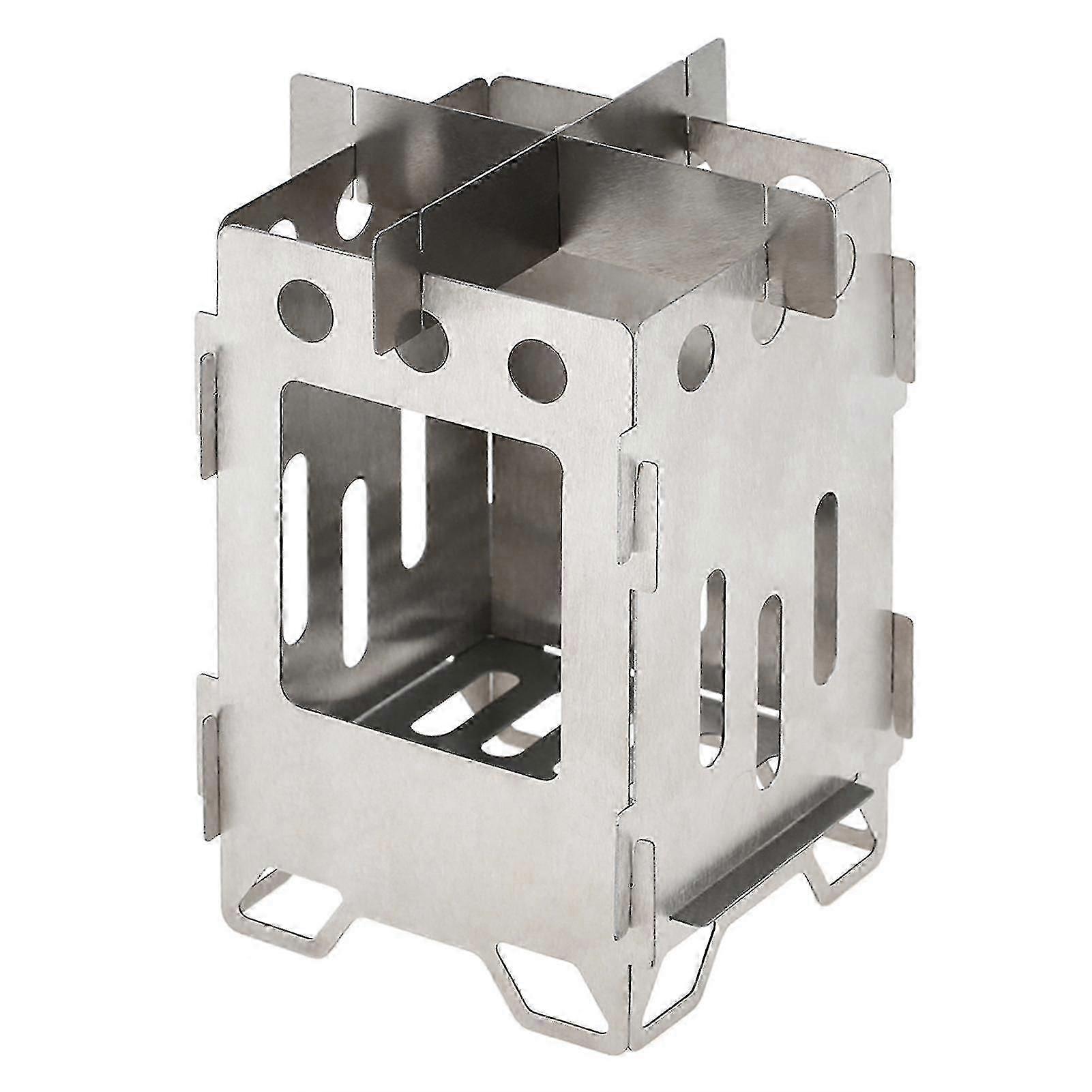 موقد قابل للطي من التيتانيوم خفيف الوزن للتخييم في الهواء الطلق ، والطبخ في نزهة ، وحقائب الظهر مع تصميم محمول لمغامرات المشي لمسافات طويلة