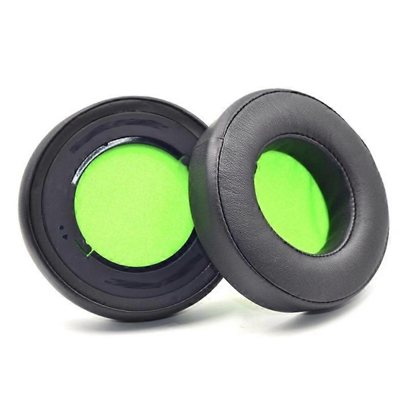 2 PCS Headset Case, Farbe: Rund (Schwarz-Grün-Netz) Rund (Schwarz-Grün-Netz)