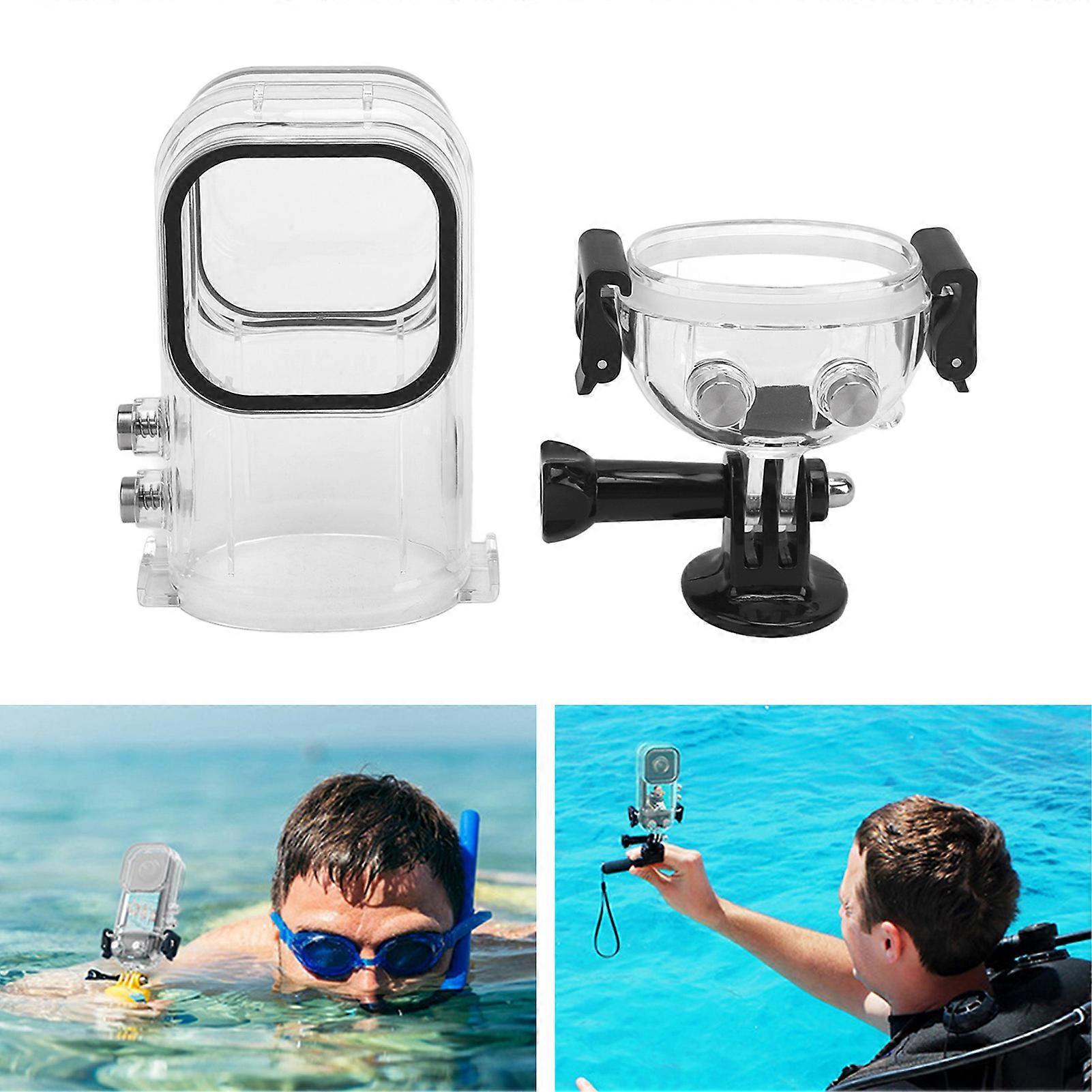 Action Camera Waterproof Case 45m Protective Dust Proof Action Camera Underwater Diving Housing for Insta360 X3 