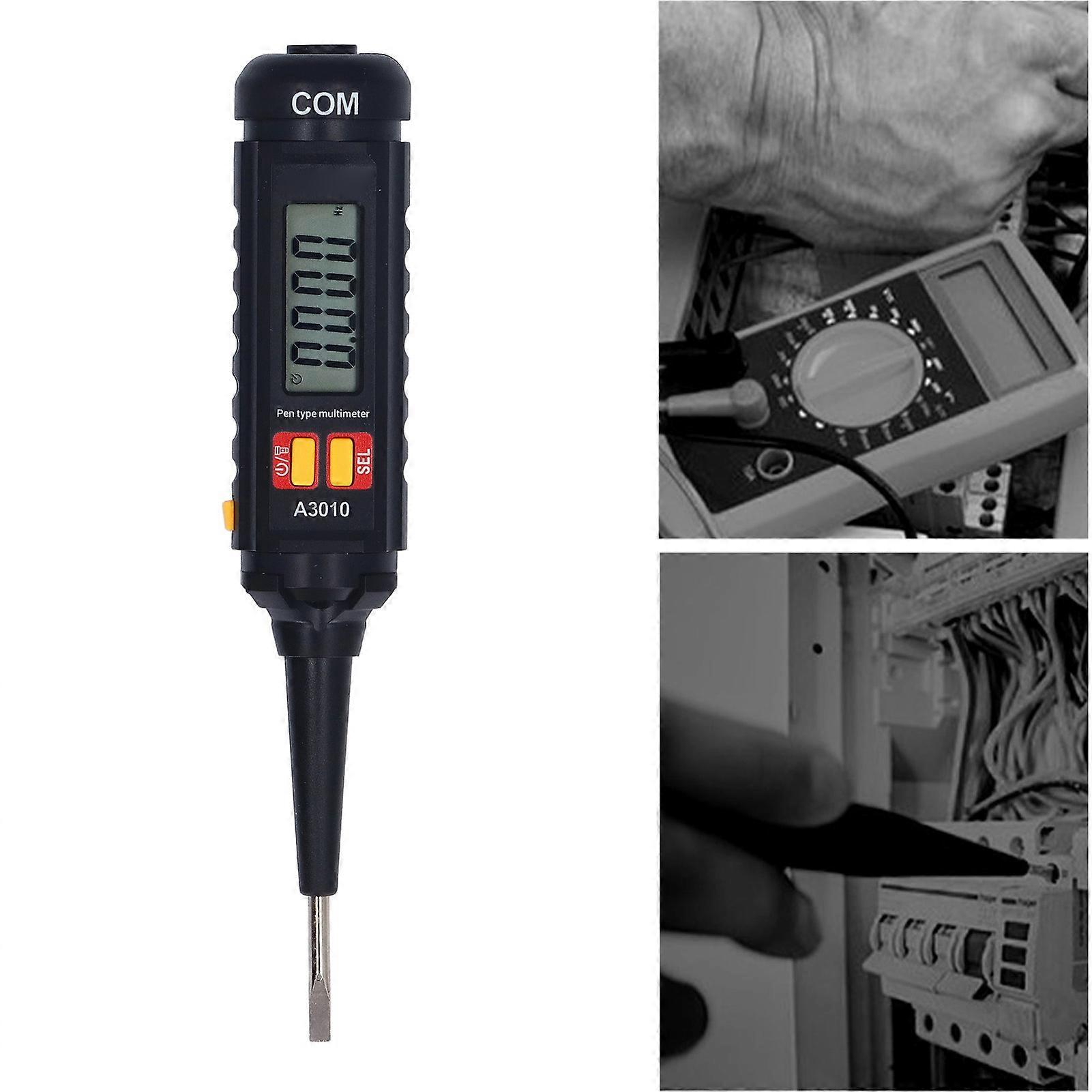 A3010 Pen Type Multimeter High Accuracy NCV Backlit Display Voltage Detection Circuit Breakpoint Finder with Flashlight 