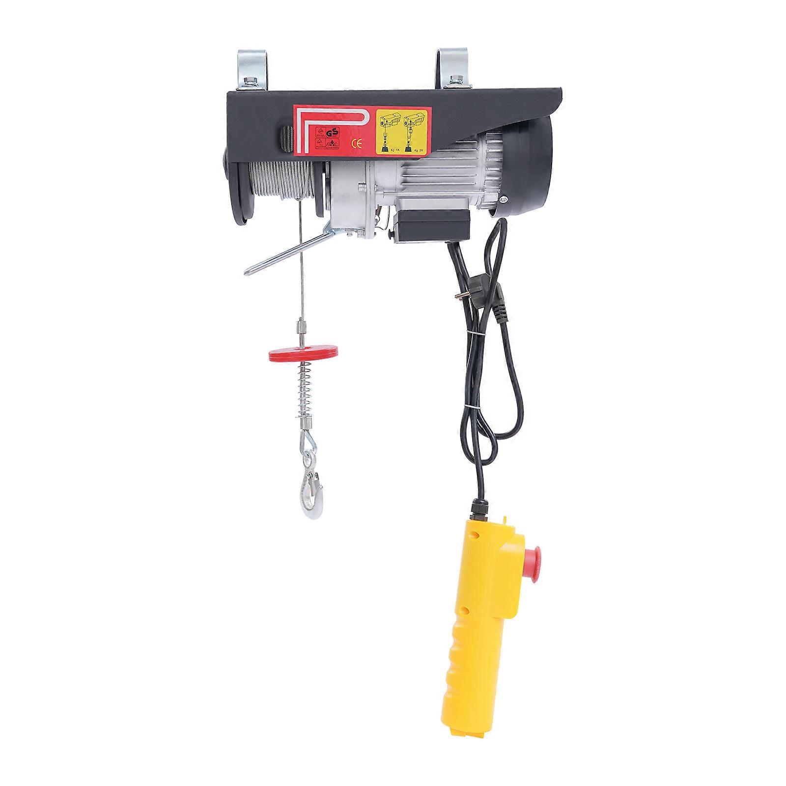 550W Electric Hoist with Wired Remote Control 2 Lifting Modes, for Garage, Warehouse