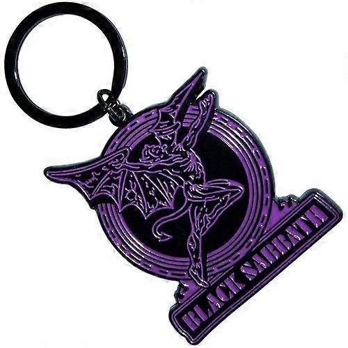 Black Sabbath Purple Daemon Emblem Keyring