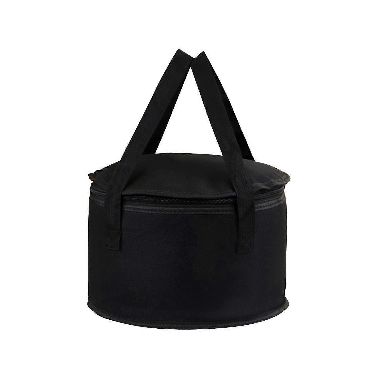 Round Pie Carrier 11 X 7 Inch With Tray Stacker Insulated Casserole Carrier With Lid And Handle Reusable Cooler Thermal Bags For Cold Food PUW1692