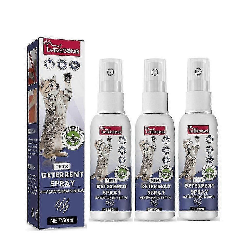 50ml Natural Cat Scratch Deterrents Spray No Stimulation Anti Scratch Furniture Sofa Protector 1-3x