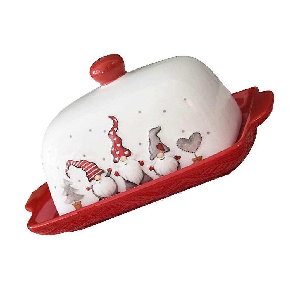 Butter Storage Box, Elegant Porcelain Holder with Lid, Ideal present for Loved Ones