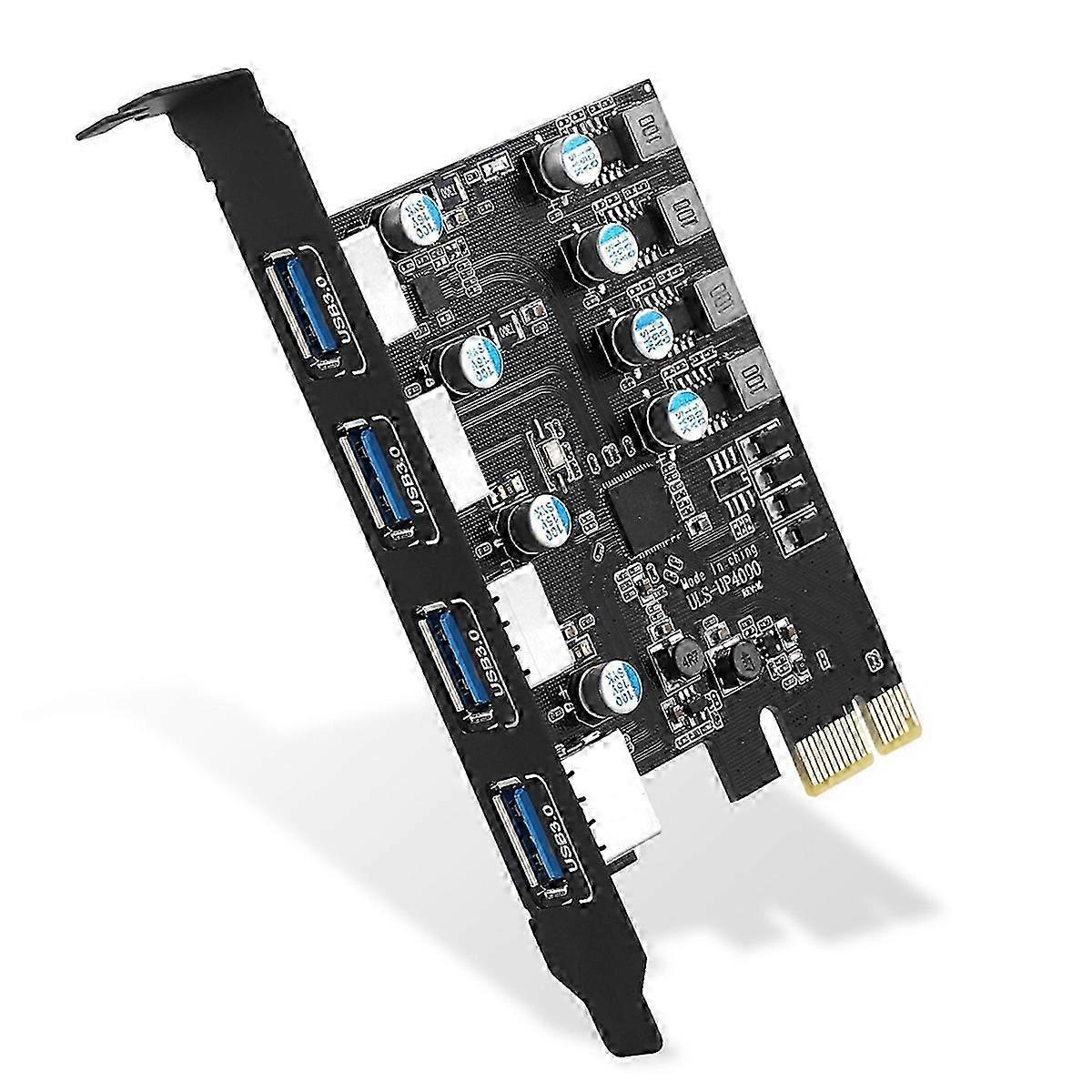 New USB Type A Expansion Card Desktop Computer 4-Port Rear Front SZRH