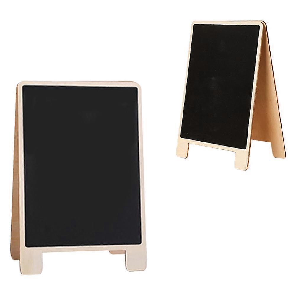 Blackboard Display Signs Rectangular Wood For Meeting Rooms Offices 2Set