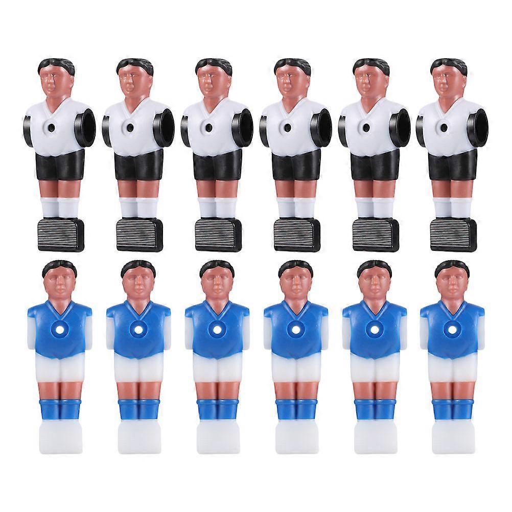 12pcs Foosball Table Players Lightweight Football Athlete Models Standard Replacement Dolls for Table Soccer Game Accessories