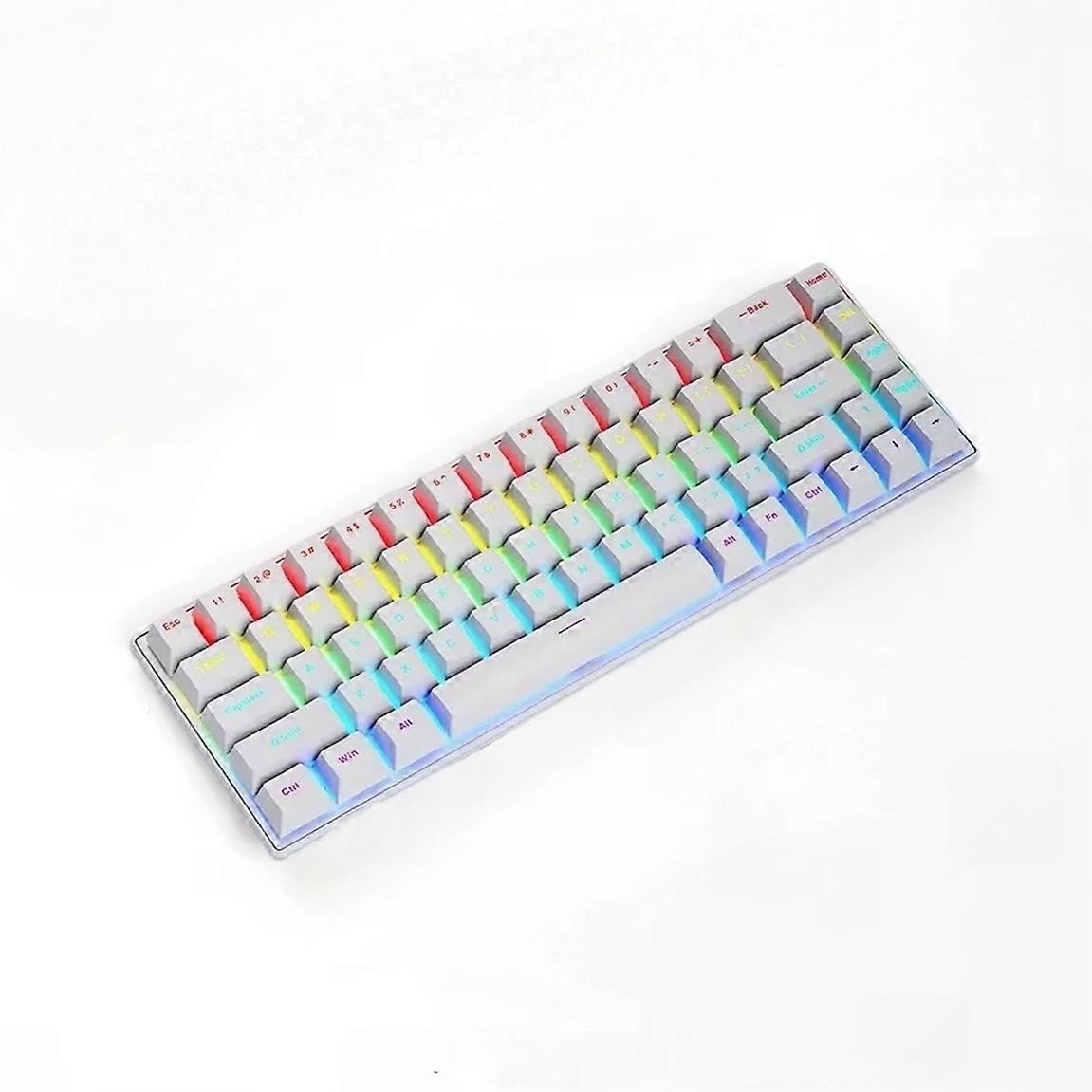 Clavier mécanique filaire 10 types d’éclairage coloré pour les jeux et le bureau pour Microsoft Windows et le système Apple IOS