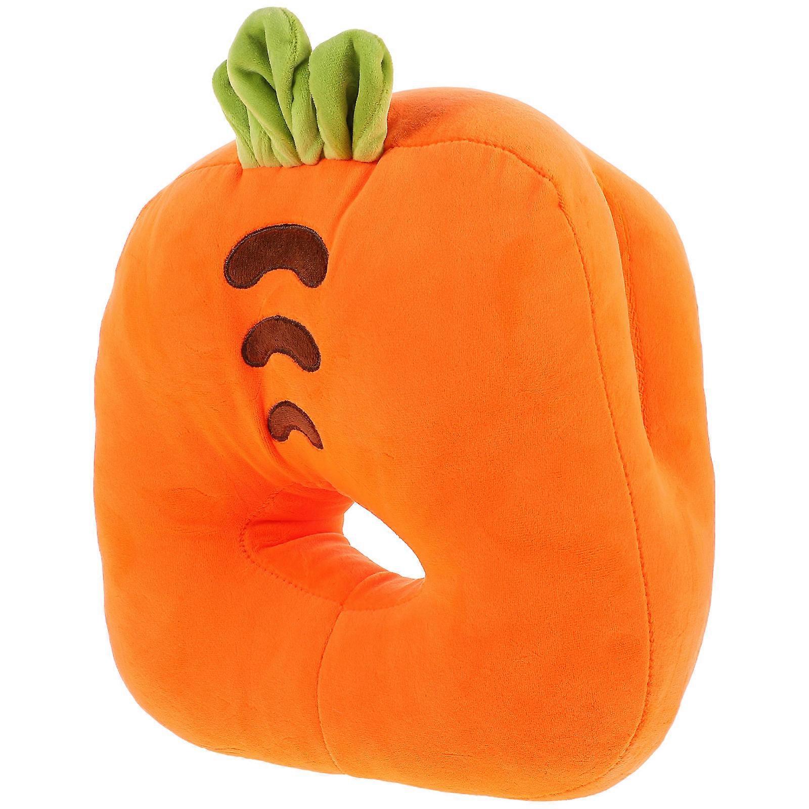 Office Nap Pillows Ergonomic Pillow Desk Portable Nap Pillow Adults Orange 32x25x18cm 1Set