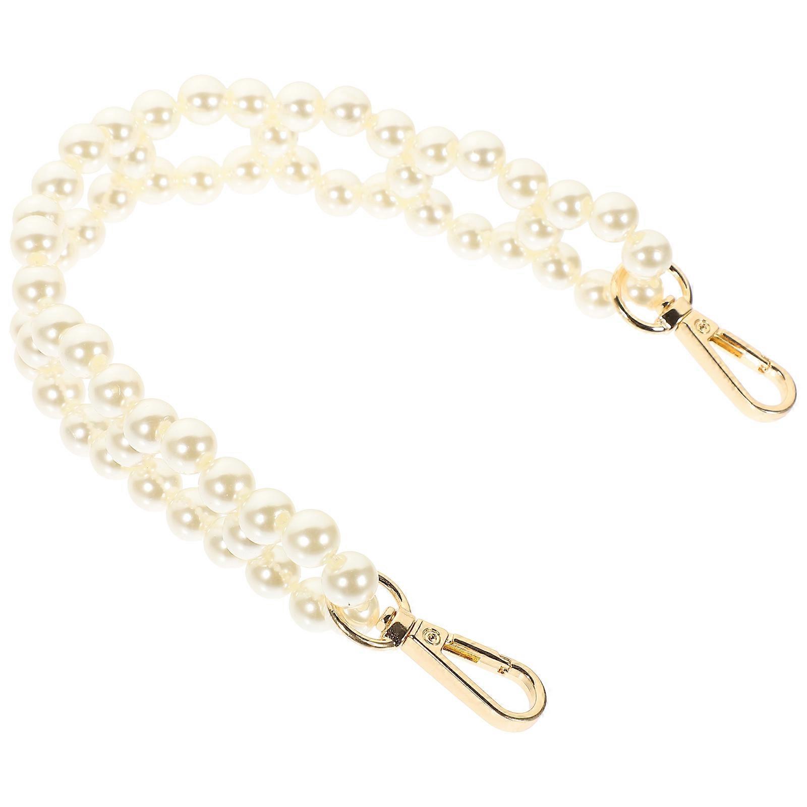 Bag Decorative Chain Diy Accessory Shoulder Bag White Color Round Shape Durable Materials Fashion 1Pack