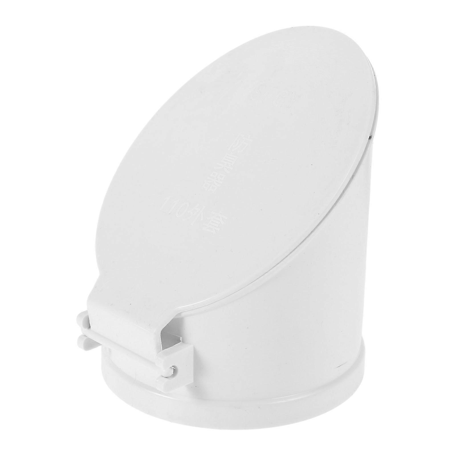 Floor Drain Backflow Preventer Sewer Pipe High Flow Capacity Odor Prevention White Round 1Pack