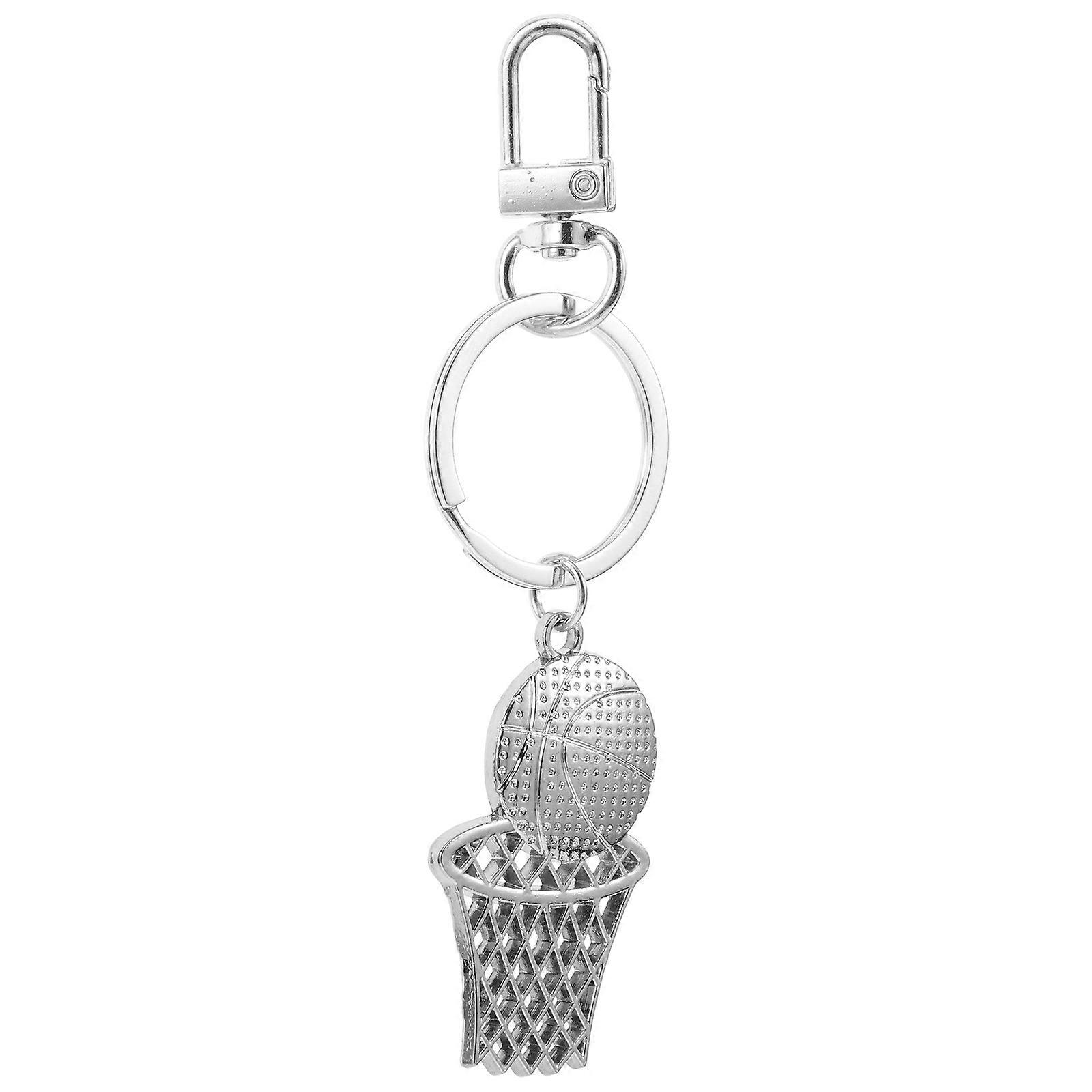 Basketball Key Chains for Boys Basketball Keyring Souvenir Zinc Alloy 1Set