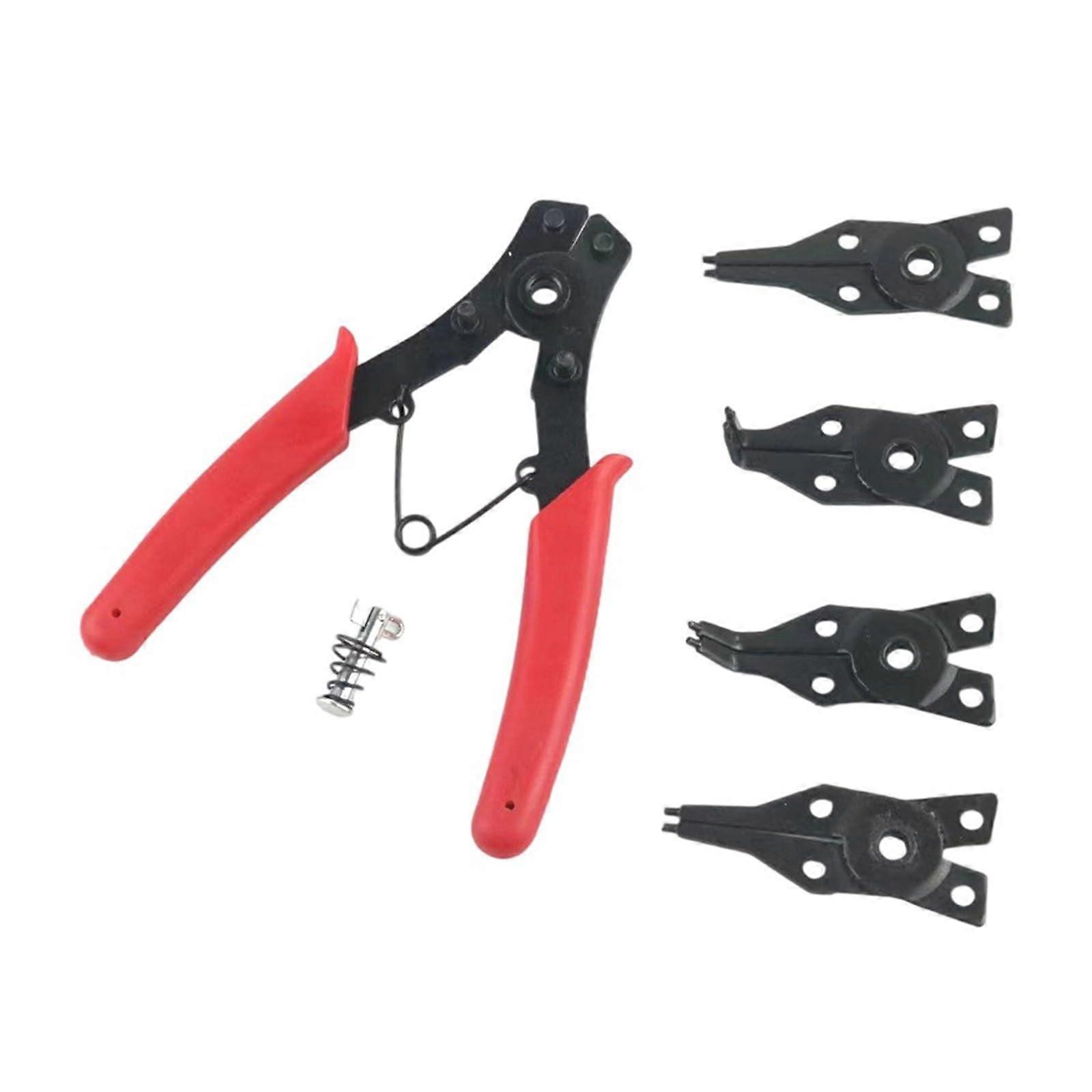Snap Ring Pliers Set 4 in 1 Carbon Steel Circlip Removal and Installation Tool for Internal Use