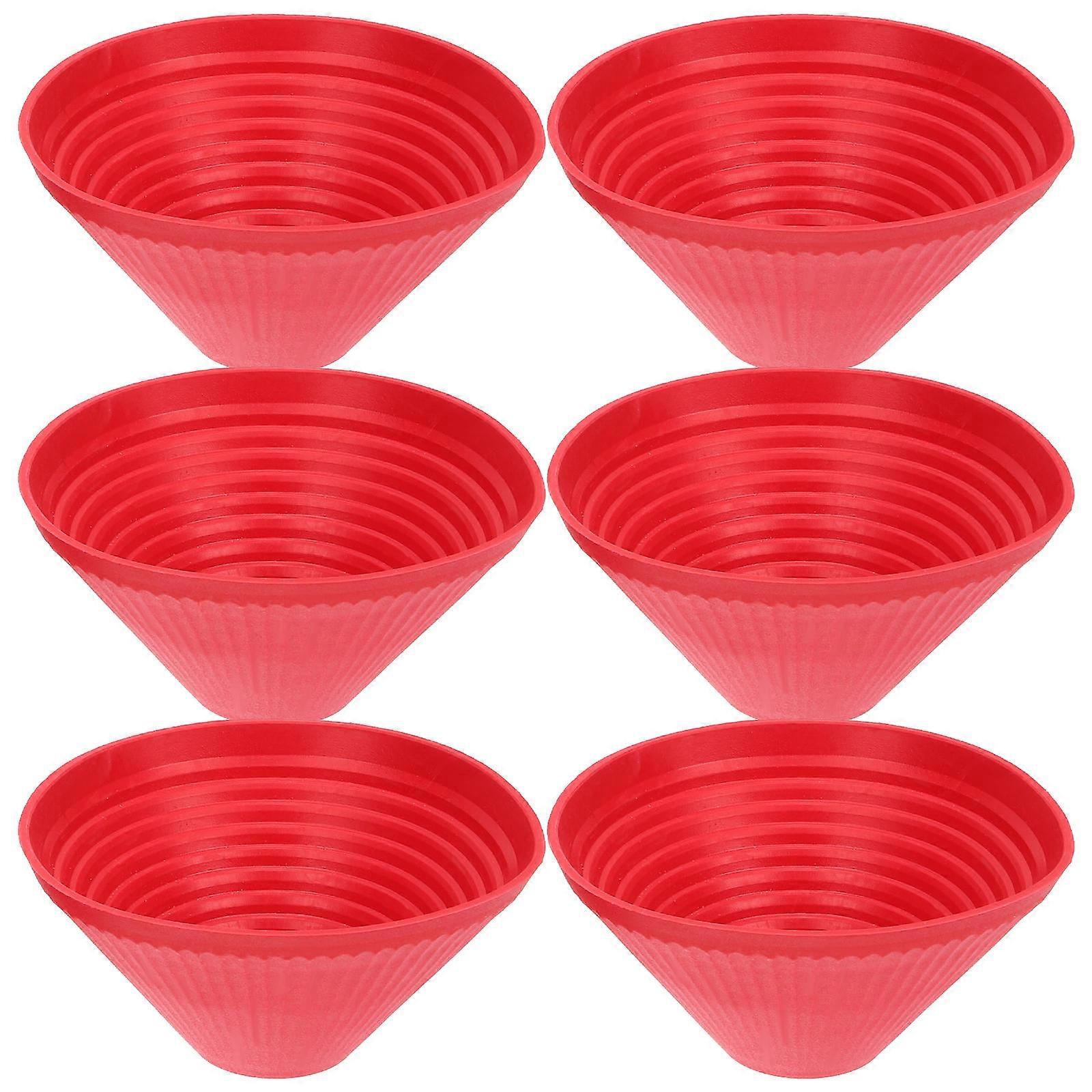 Rubber Jar Opener Multi Purpose Reusable Rubber Gripper Restaurant Use Compact 3.73X3.73X2.16in Bottle Opening Non-Slip 6Pcs