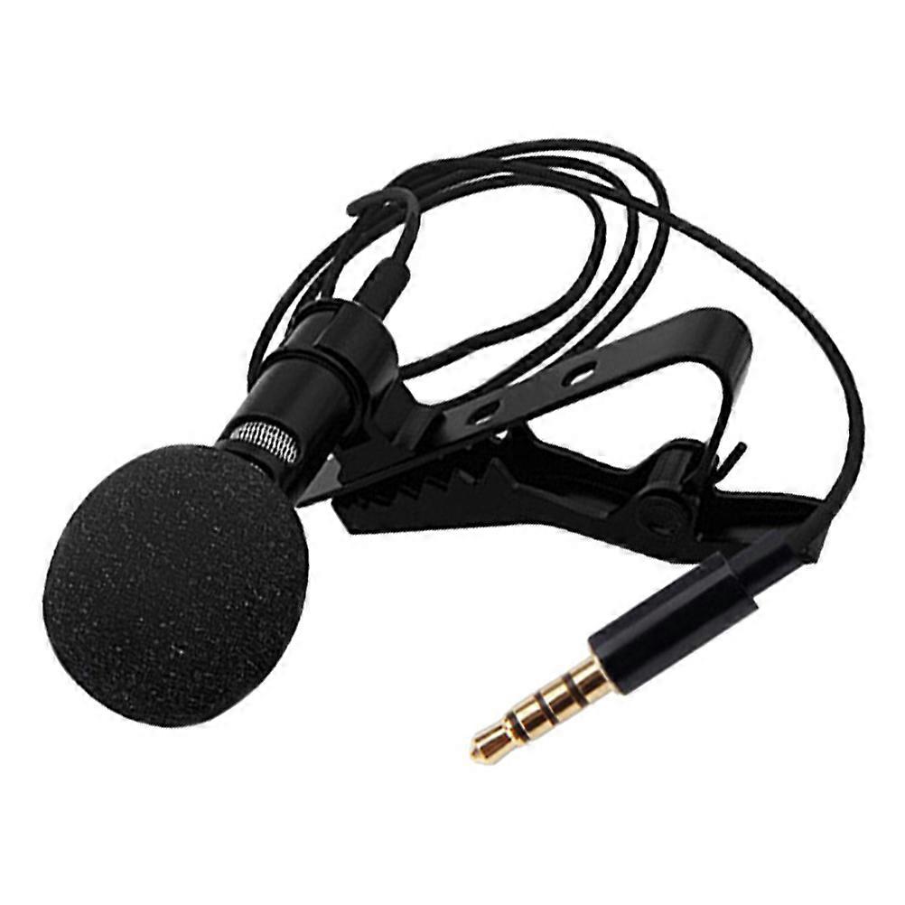 Recording Microphone Noise Reduction Lavalier Condenser Mic Professional Users 1Set