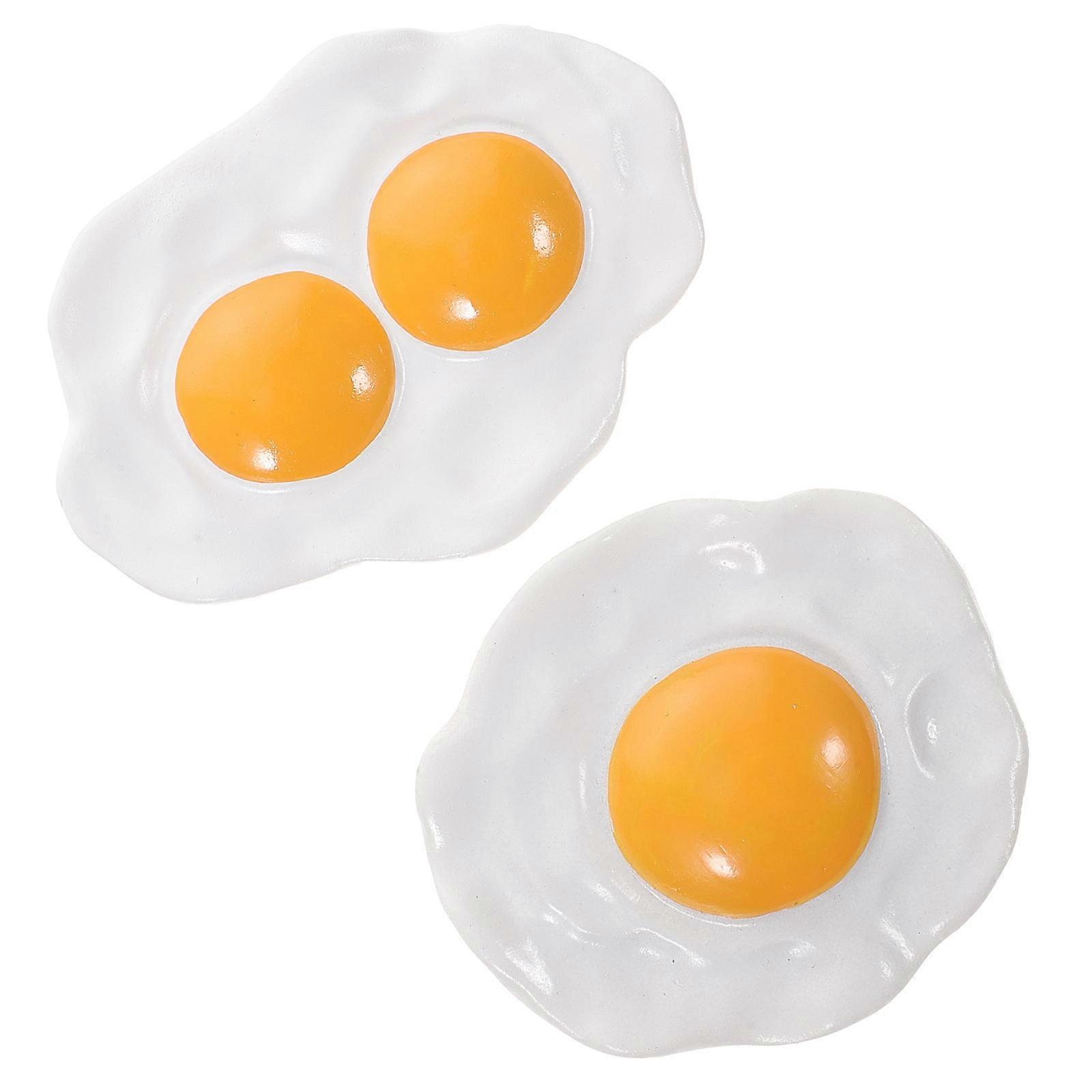 Creative Kitchen Magnet Refrigerator Stickers Egg Shape Decorate Fridge 2Pcs