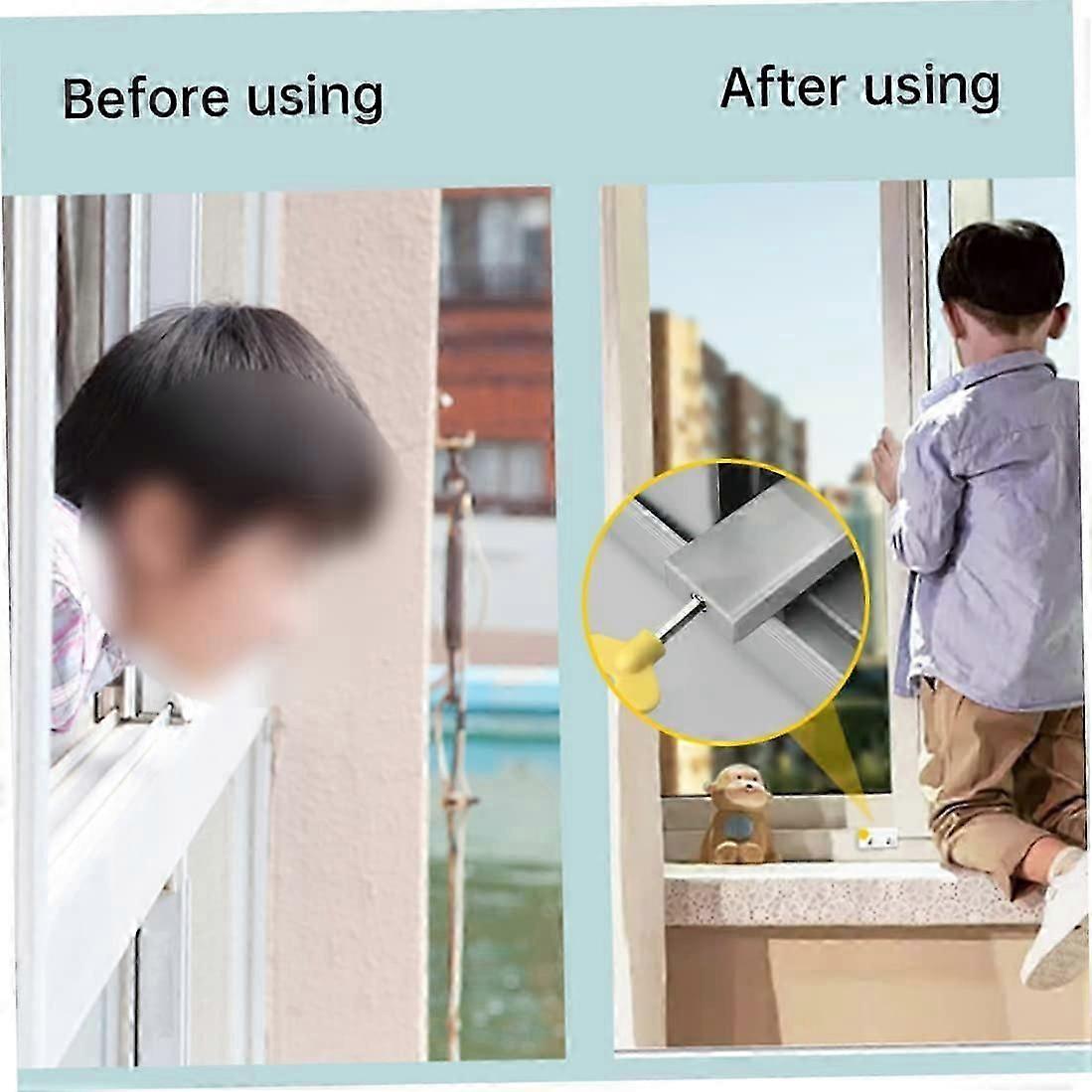 Sliding Window Lock Anti-Slip Adjustable Door Lock Window Door Lock Accessory Lock