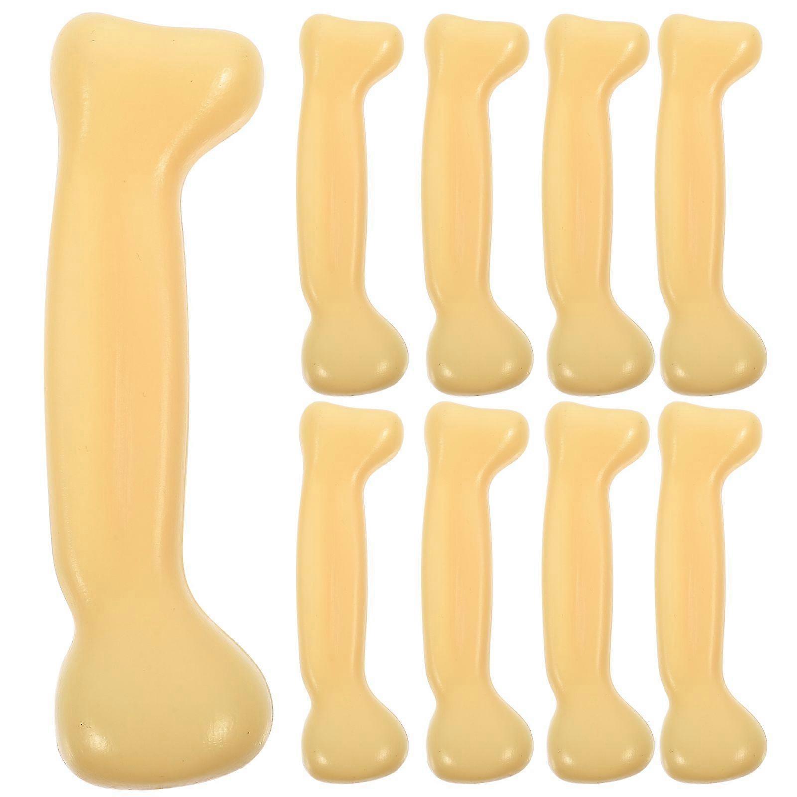 12pcs Halloween Bones Props Digging Human Skeleton Bones Plastic Bones Models