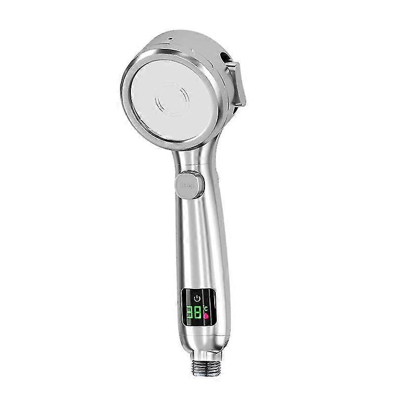 High Water Saving Universal Shower Head, Silver