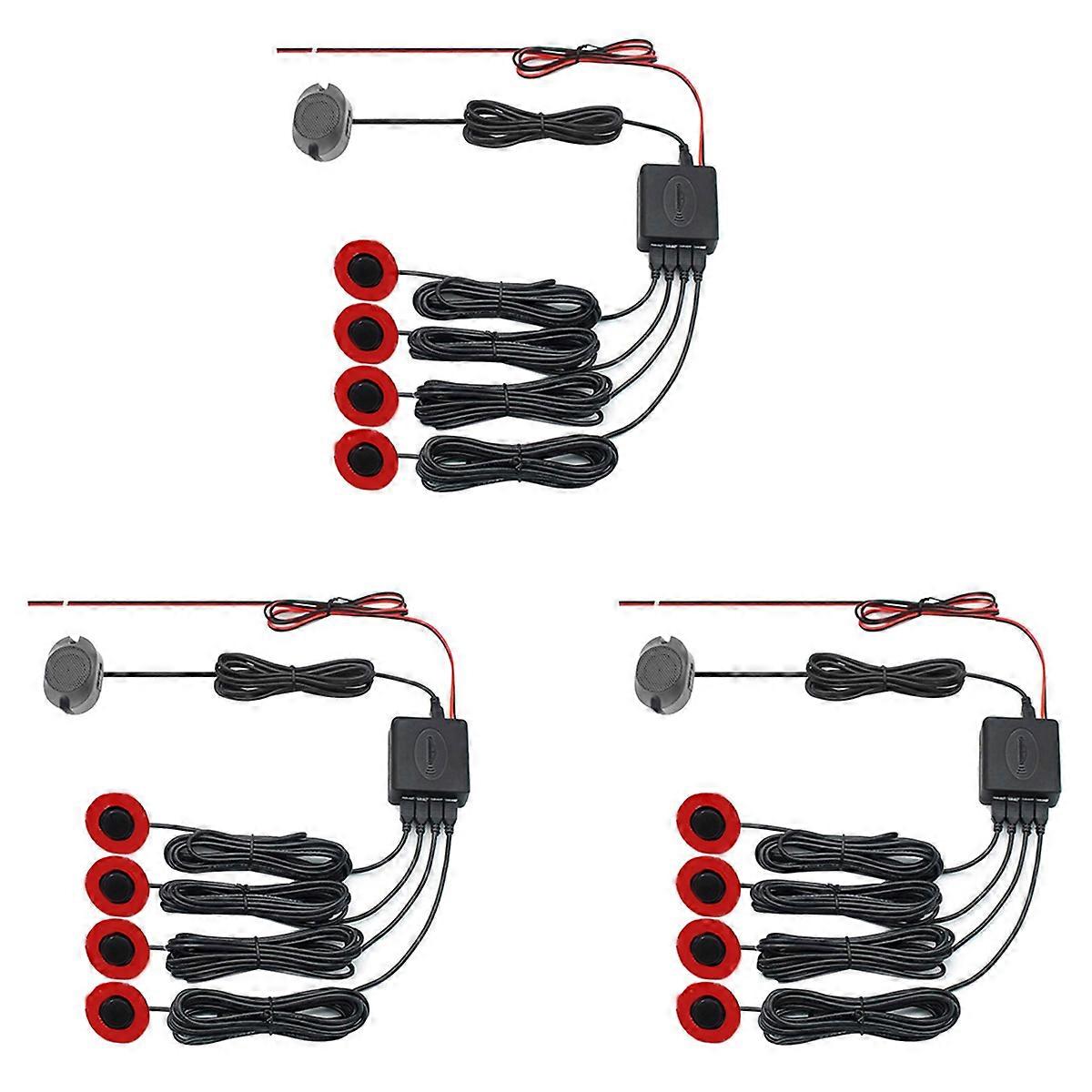 3X Reversing Radar Sensor Probe Buzzer General Car Supplies