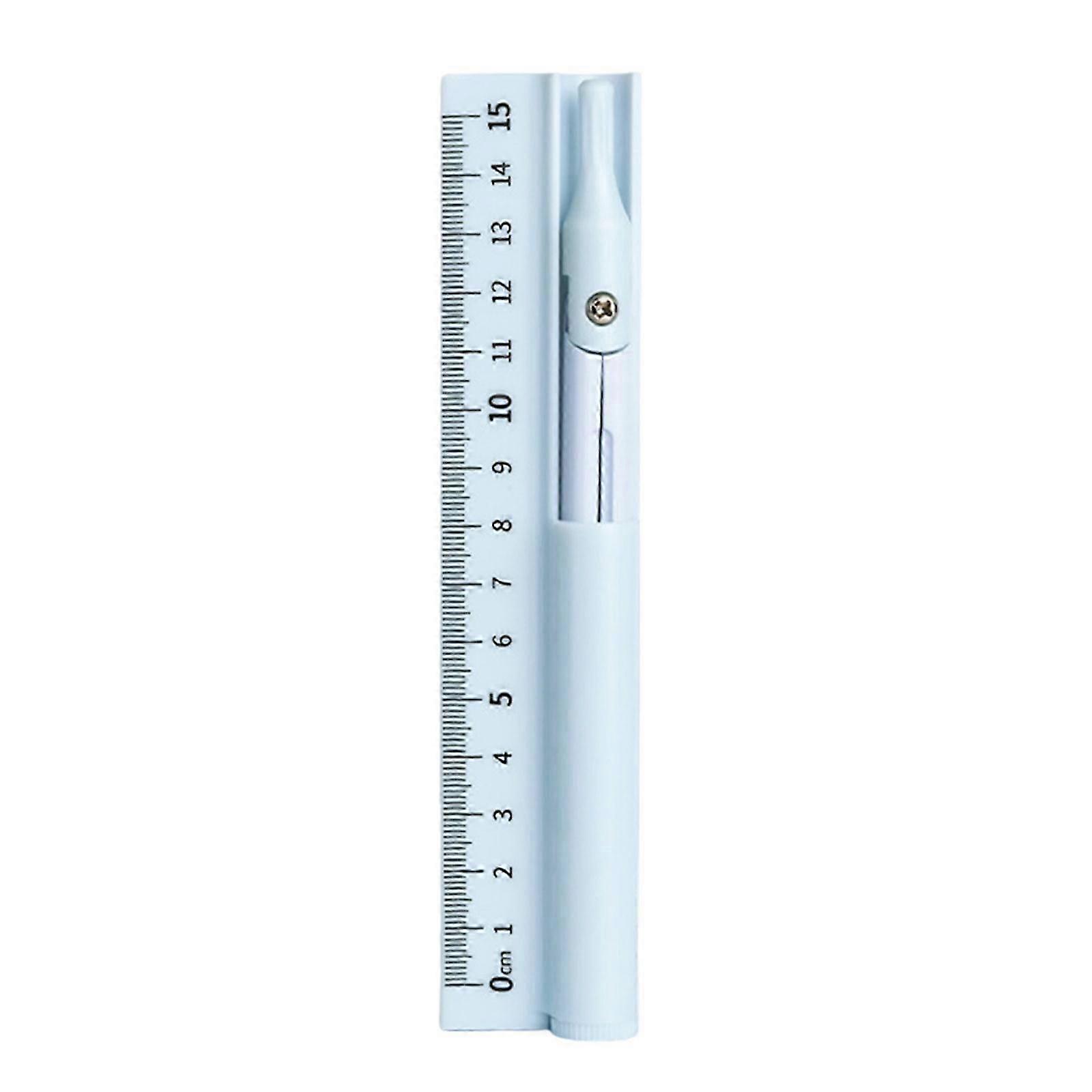 Multifunctional 3 in 1 Compass Drawing Ruler Tool Portable School Geometry Tool For Students Engineers Drawing Measuring Yellow
