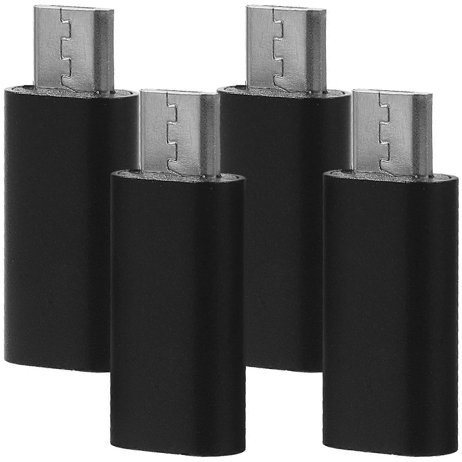 4 قطع USB C إلى Micro USB محول Micro USB ذكر إلى USB من النوع c توريد محول أنثى