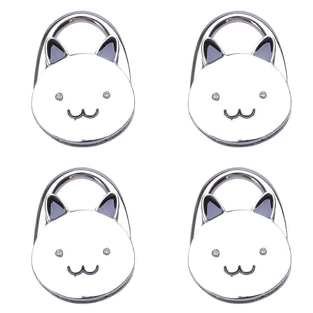 Cartoon Foldable Silver Tone Handbag Hook