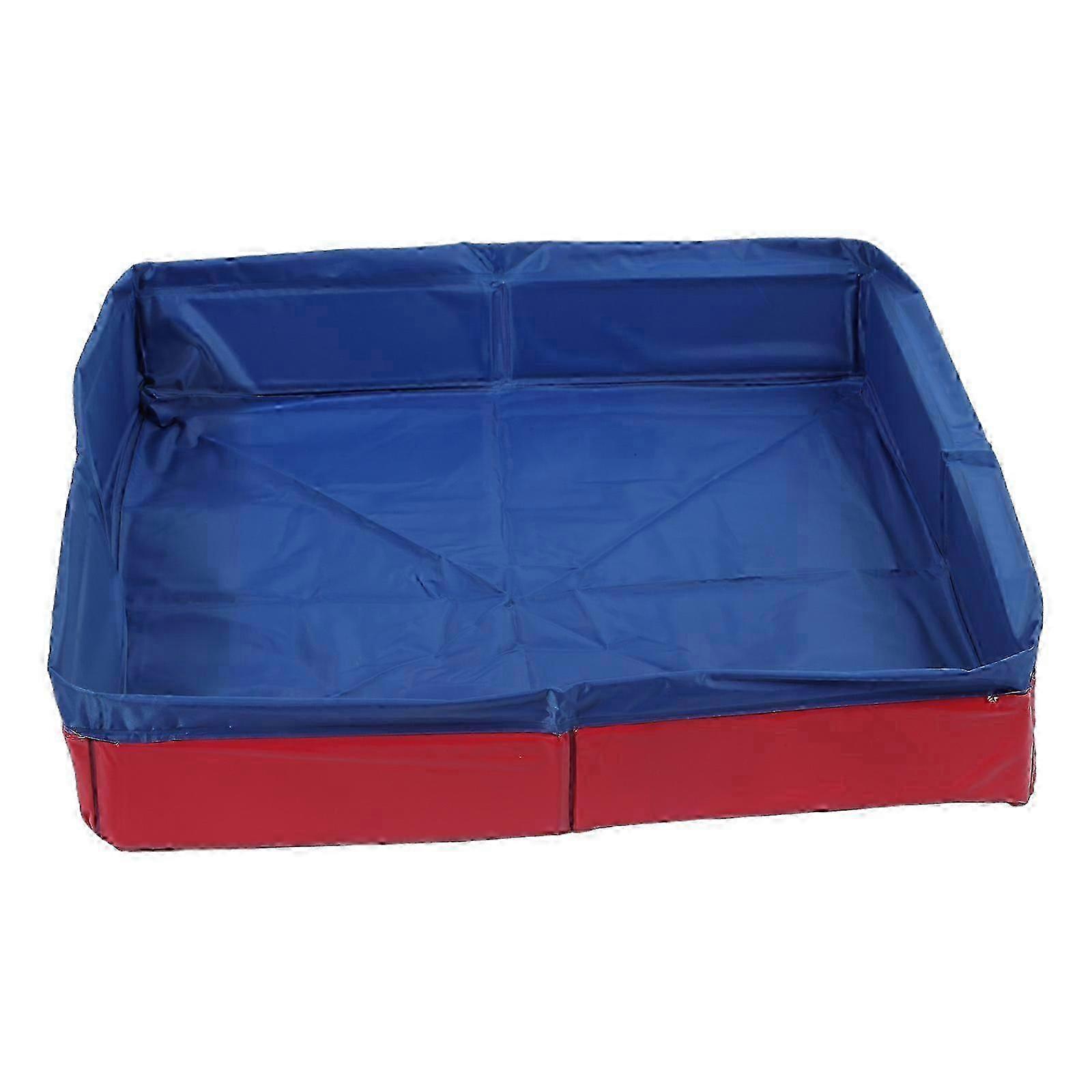 PVC Dog Pool With AntiSlip Bottom Quick Setup For Pet To Enjoy Water Play Portable Bath Tub Red Edition 529
