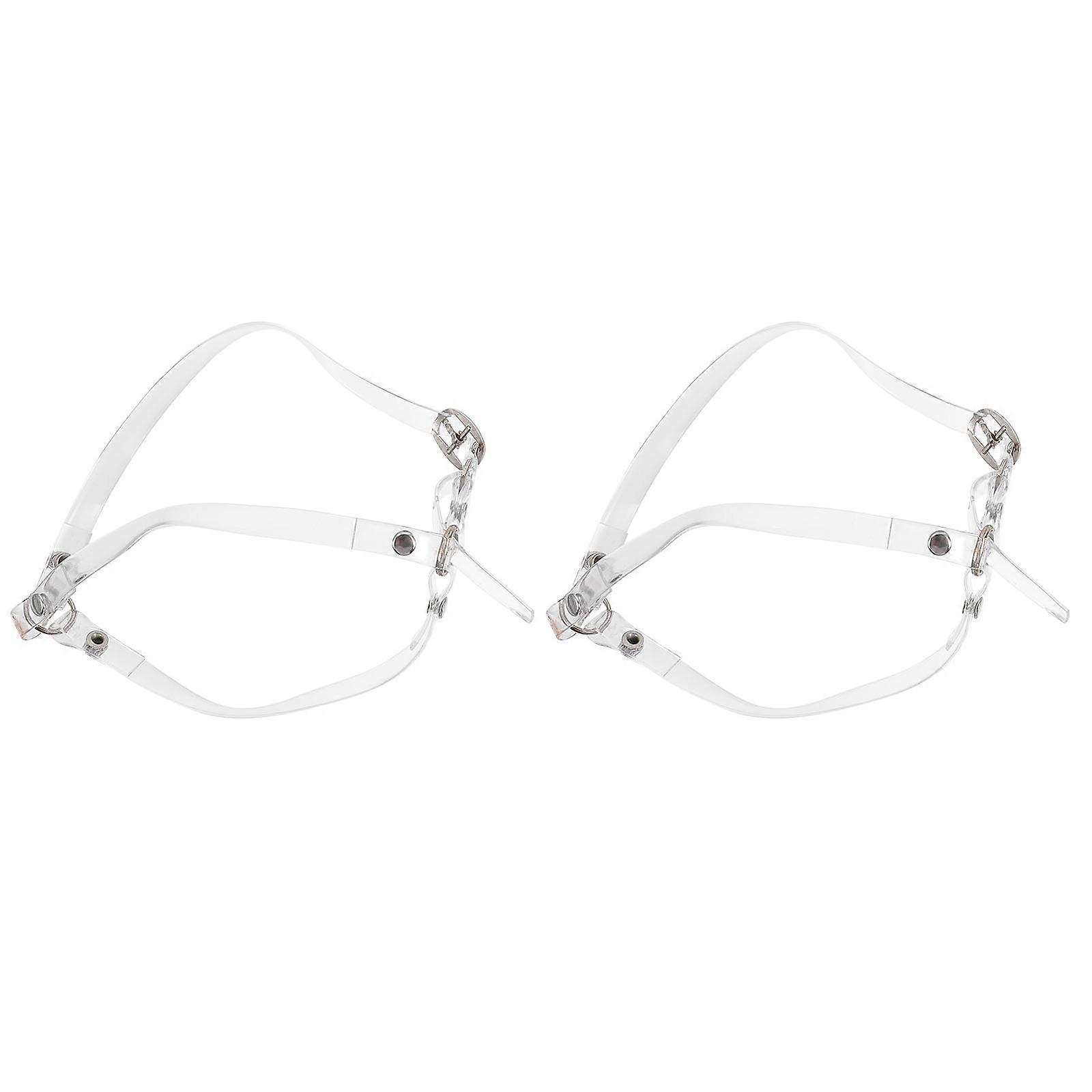 High Heels Shoelace Anti Drop Heel Strap Triangle Shape Metal Buckle Shoes Strap 2Pairs
