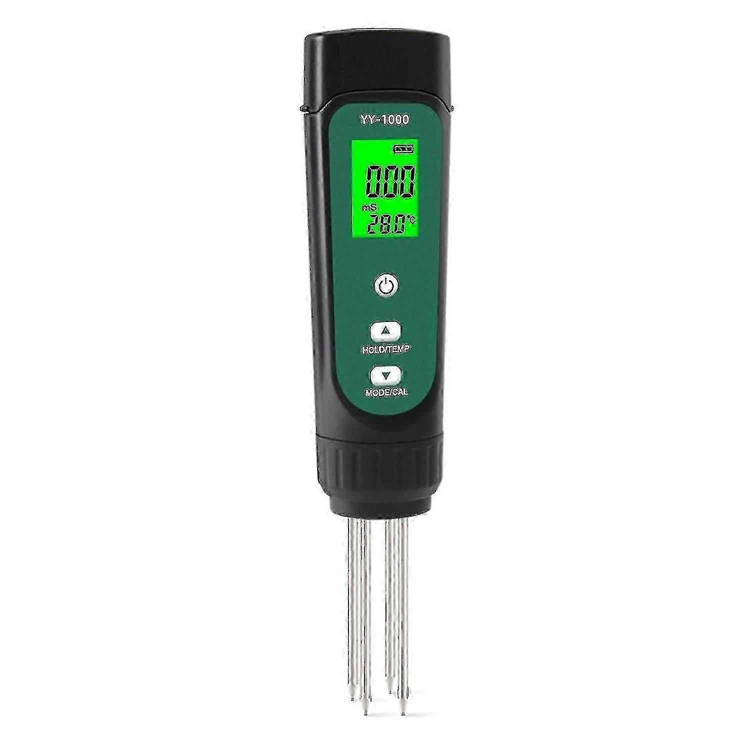 Three-in-one Digital Soil Tester Led Screen With Backlight Soil Ec/humidity/thermometer Plant Moistu