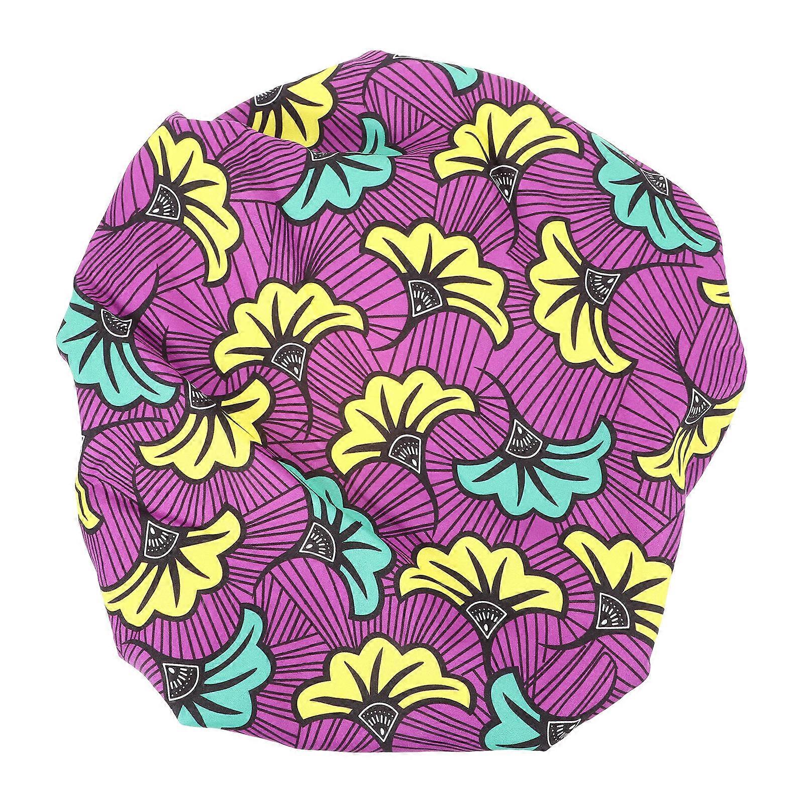 African Print Polyester Sleeping Bonnet for Women – Elastic, Multi Functional, Durable Design for Hair on Any Occasion