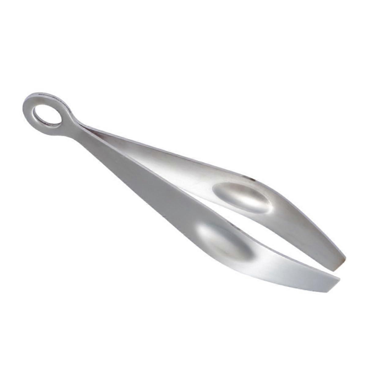 Fishbone Tweezer Robust Manual Tool For Removing Bones And Feathers, Dishwasher Safe, Silver Design