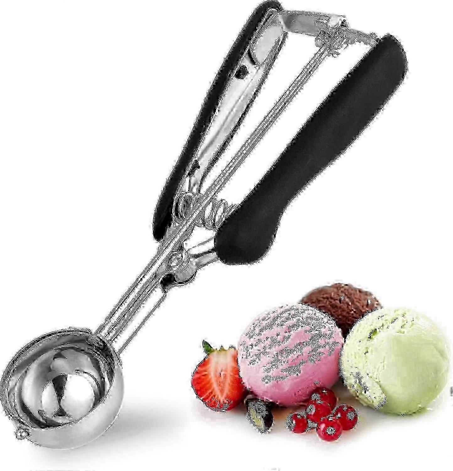2 Tbsp Stainless Steel Ice Cream Scoop 44 Mm, Comfortable Grip, Quick Release, 30 Ml