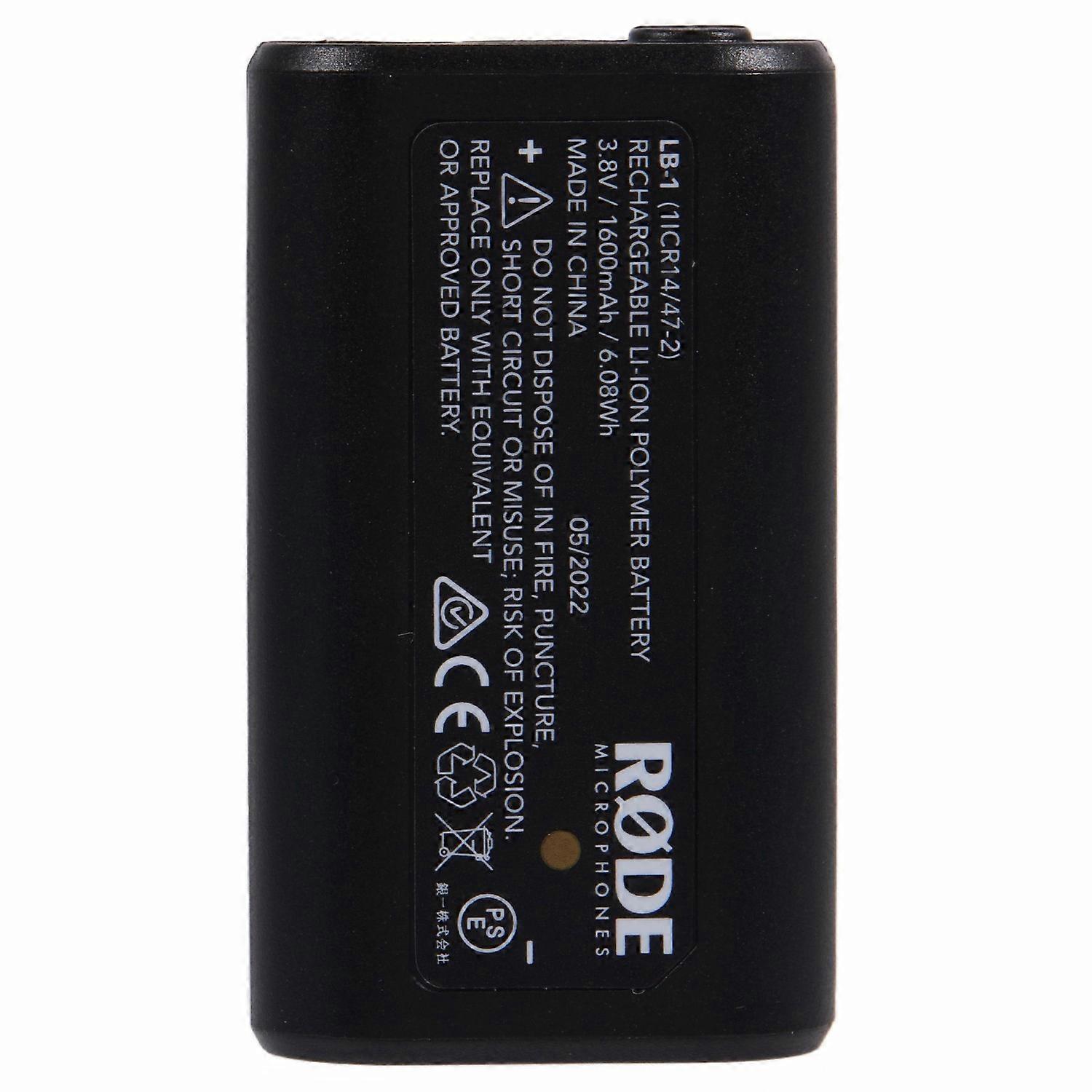 For Rode Microphones Li Ion Polymer Battery Assembly Part 3.8V 1600mAh (Encode: LB 1) (Without Logo)