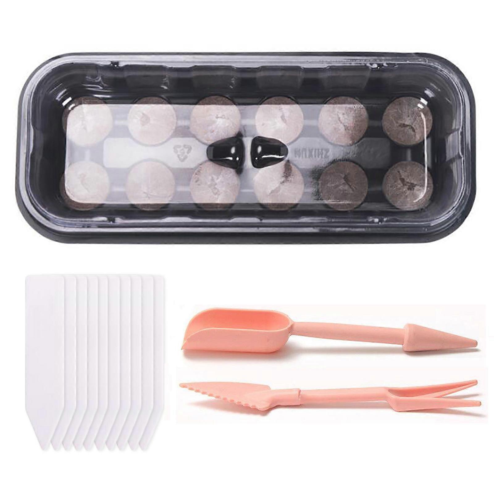 Seed Starting Kits, Reusable Seedling Trays For Your Beautiful And Healthy Garden, Clear Plastic Trays With Drain Holes For Proper Drainage And