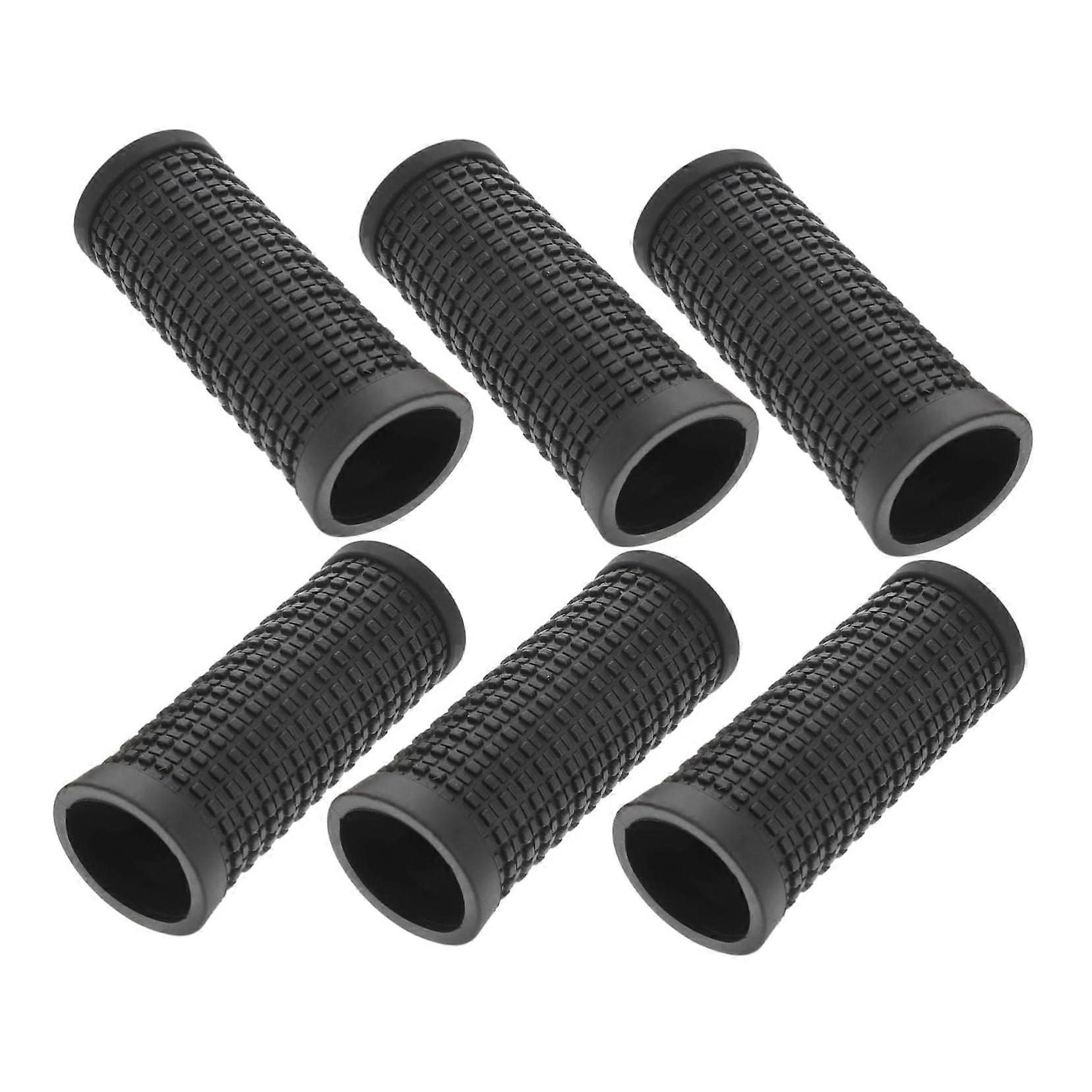 6 Pieces Non-Slip Ergonomic Bicycle Handlebar Grips for Mountain and Road Bikes, Durable Shock-Absorbing Comfort Grip