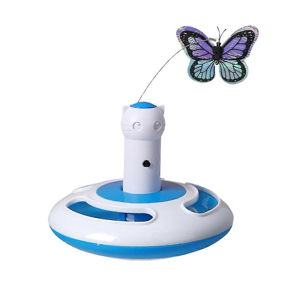 Cat Toys Electric Flutter Rotating Kitten Toys With Replacement C