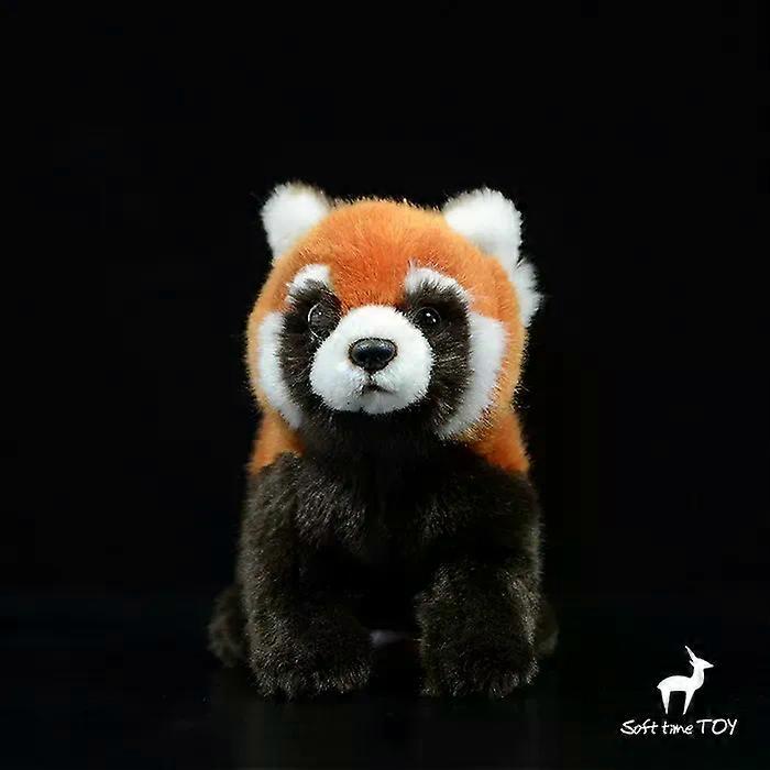 新しい40cmリアルなおもちゃレッサーパンダベアキャットリアルなソフトトイぬいぐるみレッサーパンダ人形キッズギフト