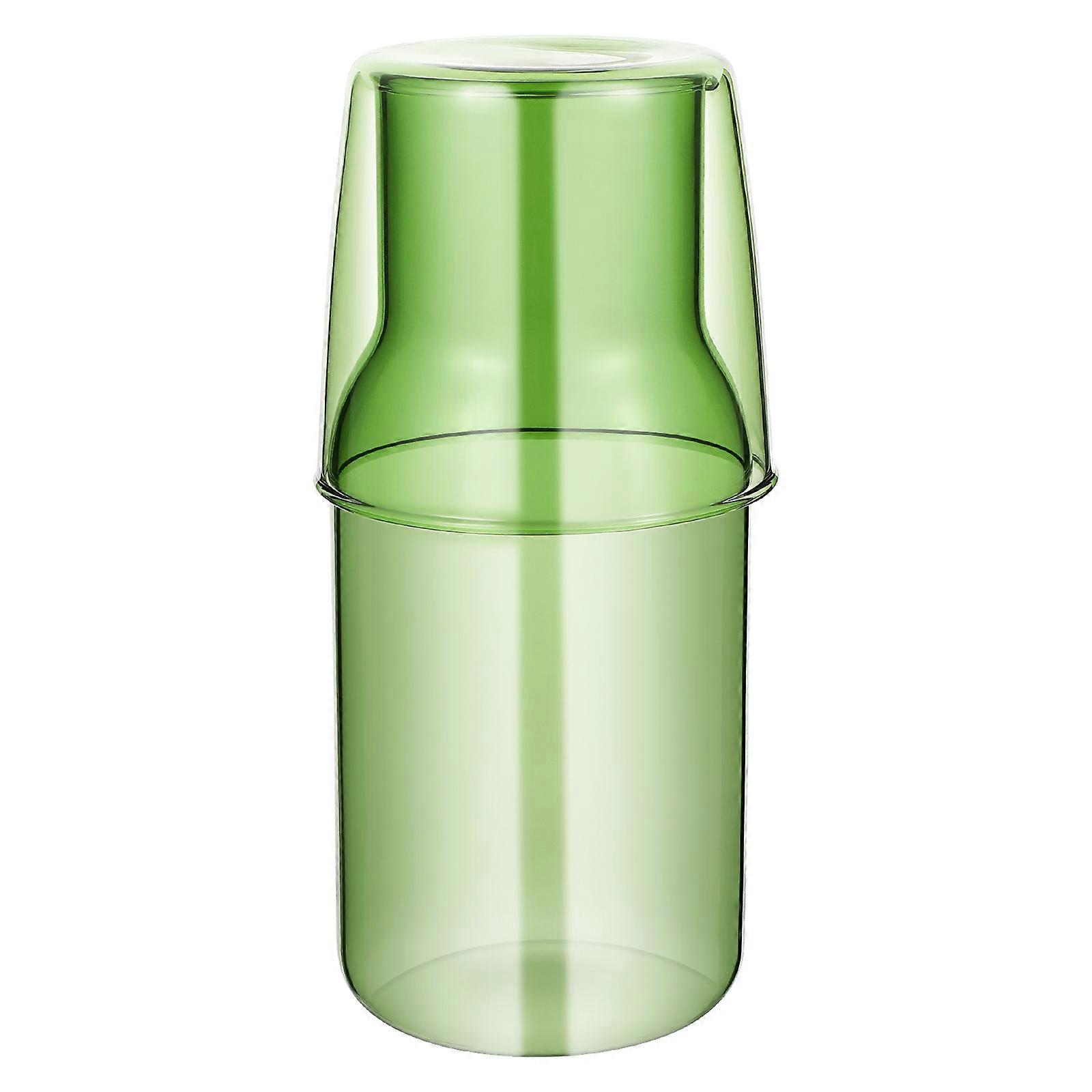 Water Carafe with Lid Glass Carafe for Outings Parties Chilling in Fridge 1 Set